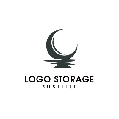 「月」「自然」をモチーフにデザインしたロゴ