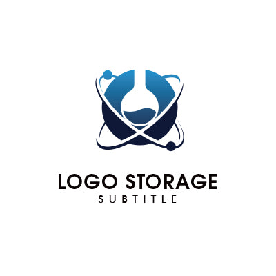 「フラスコ」をモチーフにデザインしたロゴ