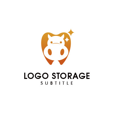 「カバ」「歯」をモチーフにデザインしたロゴ