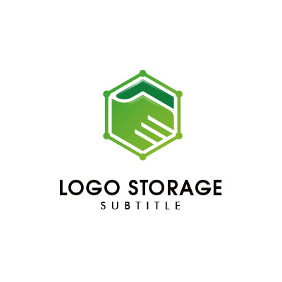 「手」をモチーフにデザインしたロゴ