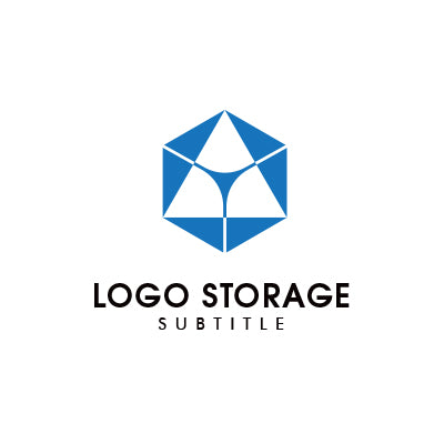 「幾何学的」な形状をモチーフにデザインしたロゴ