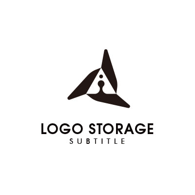 「幾何学的」な形状をモチーフにデザインしたロゴ