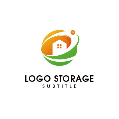 アルファベットの「e」「家」をモチーフにデザインしたロゴ