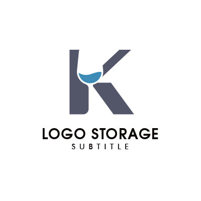 アルファベットの「K」「グラス」をモチーフにデザインしたロゴ