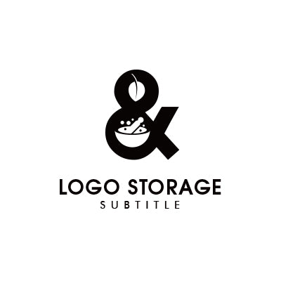 「食べ物」「自然」をモチーフにデザインしたロゴ