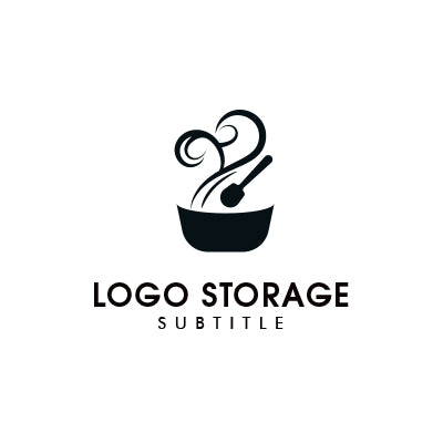 「お鍋」をモチーフにデザインしたロゴ