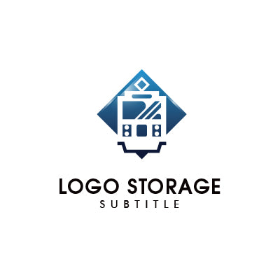 「電車」をモチーフにデザインしたロゴ