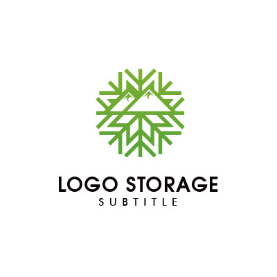 「自然」「結晶」をモチーフにデザインしたロゴ