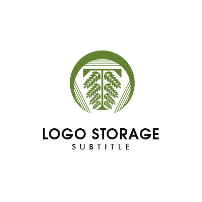 「自然」「家紋」をモチーフにデザインしたロゴ