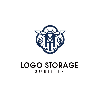 アルファベットの「H」「ミツバチ」をモチーフにデザインしたロゴ