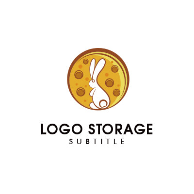 「ウサギ」「チーズ」をモチーフにデザインしたロゴ