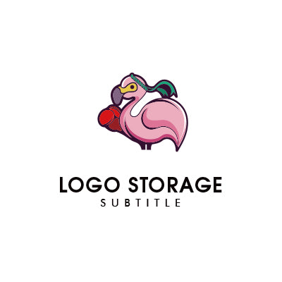 「インコ」をモチーフにデザインしたロゴ