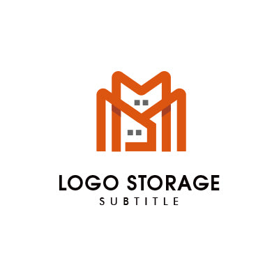 アルファベットの「M」「建物」をモチーフにデザインしたロゴ