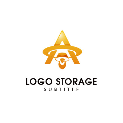 アルファベットの「A」「ロケット」をモチーフにデザインしたロゴ