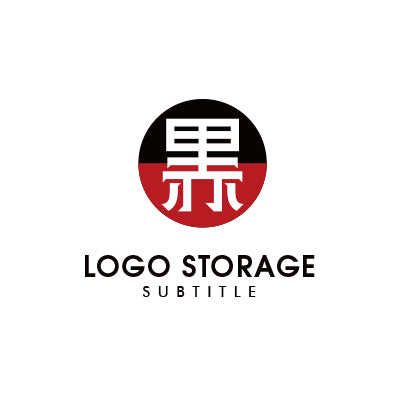 漢字の「黒」「白」をモチーフにデザインしたロゴ