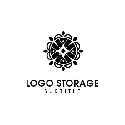 幾何学的な形状をモチーフにデザインしたロゴ