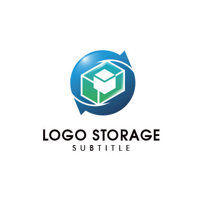 幾何学的な形状をモチーフにデザインしたロゴ