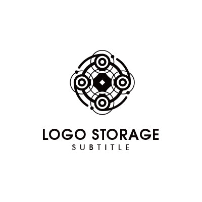 「幾何学的」な形状をモチーフにデザインしたロゴ