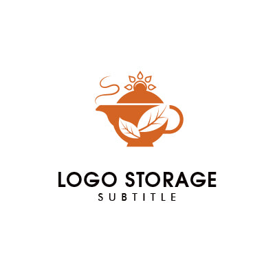 「自然」「お茶」をモチーフにデザインしたロゴ