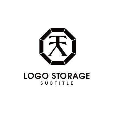 漢字の「天」をモチーフにデザインしたロゴ