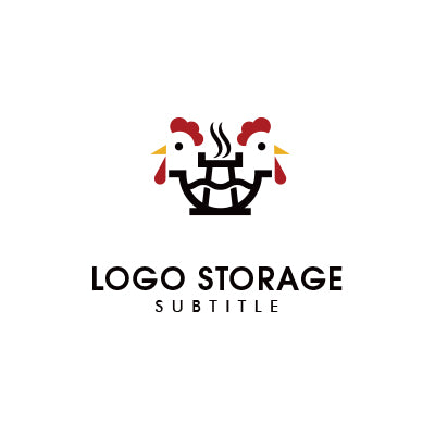 「ニワトリ」をモチーフにデザインしたロゴ