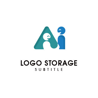 アルファベットの「AI」「人」をモチーフにデザインしたロゴ