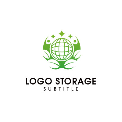 「人」「自然」「地球」をモチーフにデザインしたロゴ