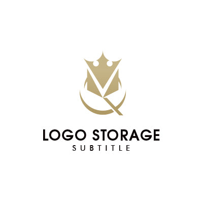 アルファベットの「Q」「V」「王冠」をモチーフにデザインしたロゴ