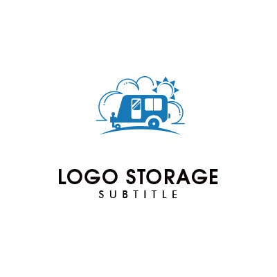 「車」「自然」をモチーフにデザインしたロゴ