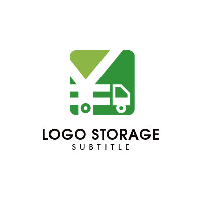 「車」「¥マーク」をモチーフにデザインしたロゴ