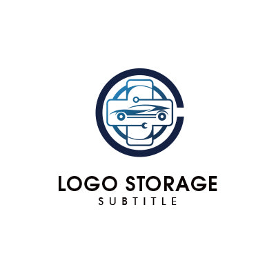 「車」をモチーフにデザインしたロゴ