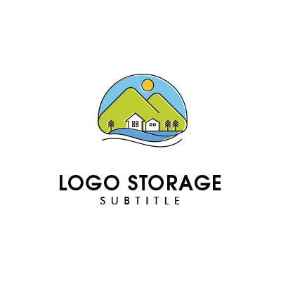 「自然」「建物」をモチーフにデザインしたロゴ