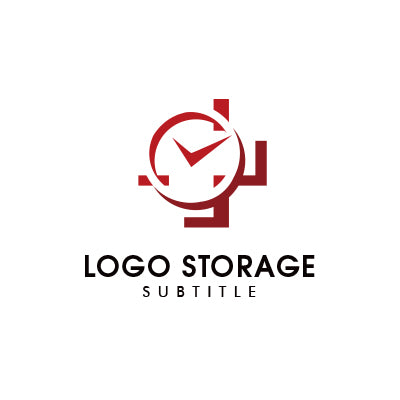 「時計」「十字」をモチーフにデザインしたロゴ