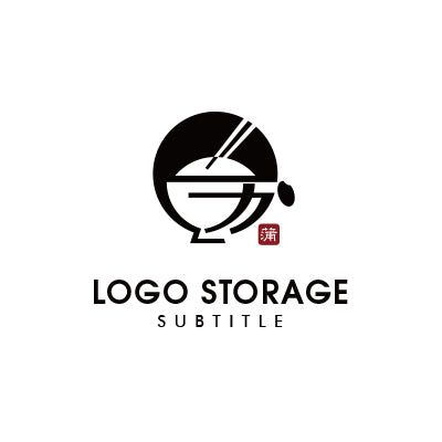 カタカナの「カ」「食器」をモチーフにデザインしたロゴ