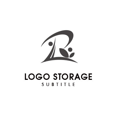 アルファベットの「R」「人」「自然」をモチーフにデザインしたロゴ