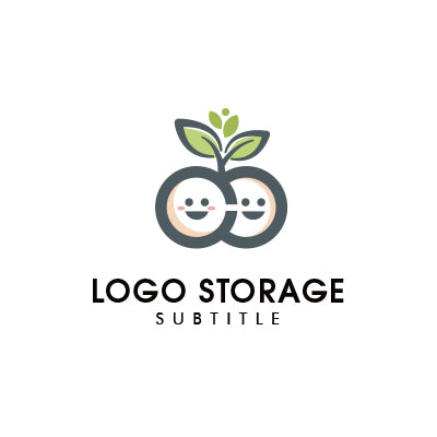 「子供」「芽」をモチーフにデザインしたロゴ