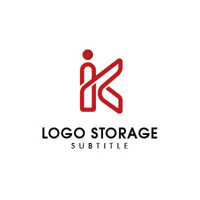 アルファベットの「K」「人」をモチーフにデザインしたロゴ