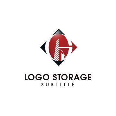 アルファベットの「G」「建物」をモチーフにデザインしたロゴ