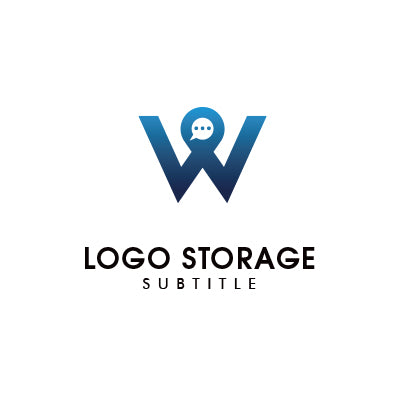 アルファベットの「W」「吹き出し」をモチーフにデザインしたロゴ