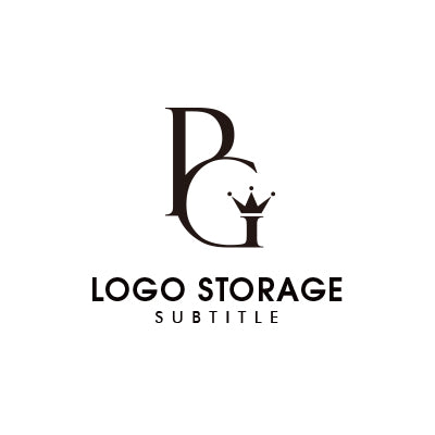 アルファベットの「P」「G」「王冠」をモチーフにデザインしたロゴ