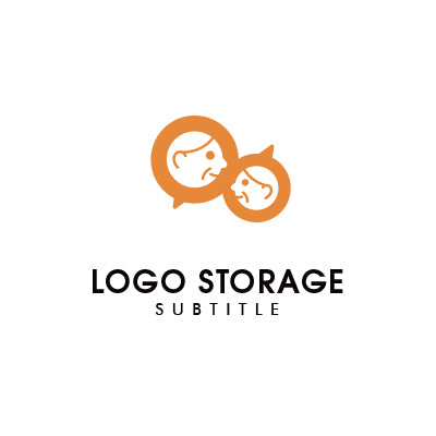 「人」「吹き出し」をモチーフにデザインしたロゴ