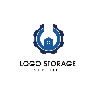 「家」「工具/レンチ」をモチーフにデザインしたロゴ