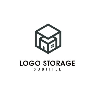 「家」「箱」をモチーフにデザインしたロゴ