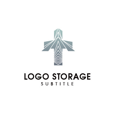 幾何学的な形状をモチーフにデザインしたロゴ