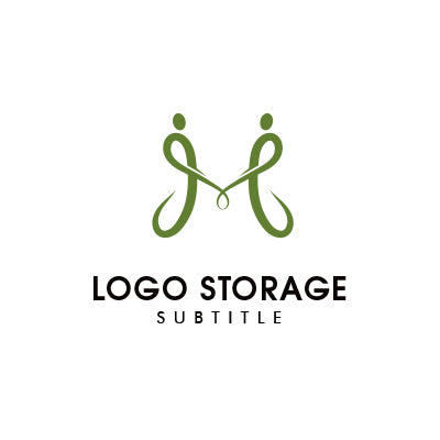 アルファベットの「M」「人」をモチーフにデザインしたロゴ