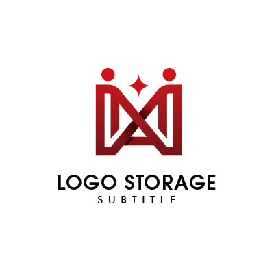 アルファベットの「M」「人」をモチーフにデザインしたロゴ