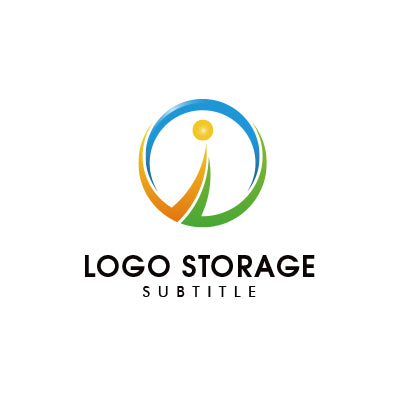 「i」をモチーフにデザインしたロゴ