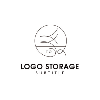 「糸」をモチーフにデザインしたロゴ