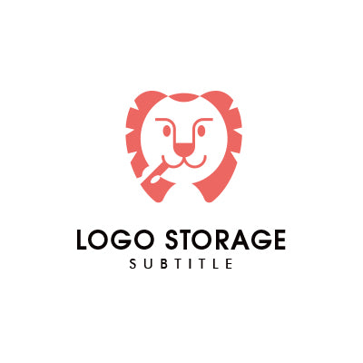 「ライオン」「歯磨き」をモチーフにデザインしたロゴ