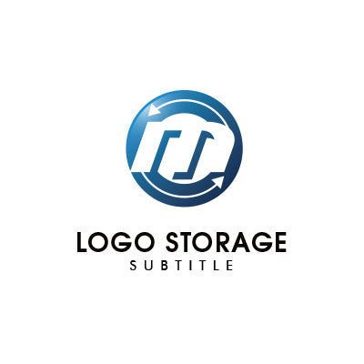 「M」をモチーフにデザインしたロゴ